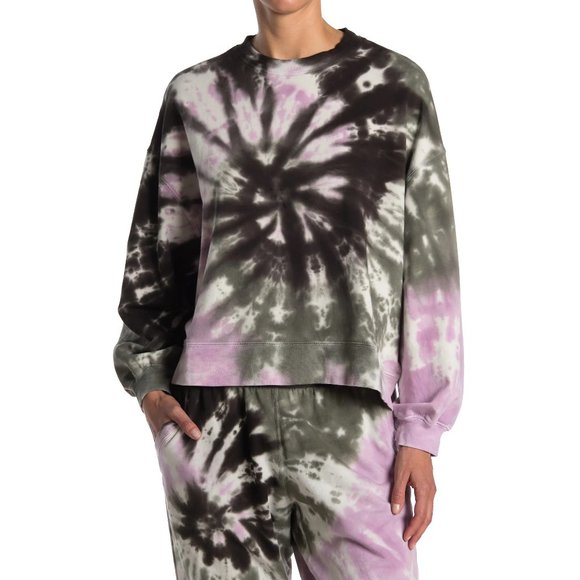 Electric rose tie dye sweatshirt hot sale